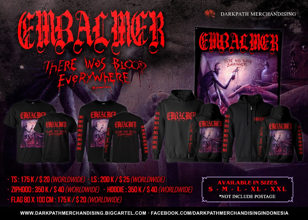 Image of EMBALMER - Merch 2 Designs Art SS/LS/Flag