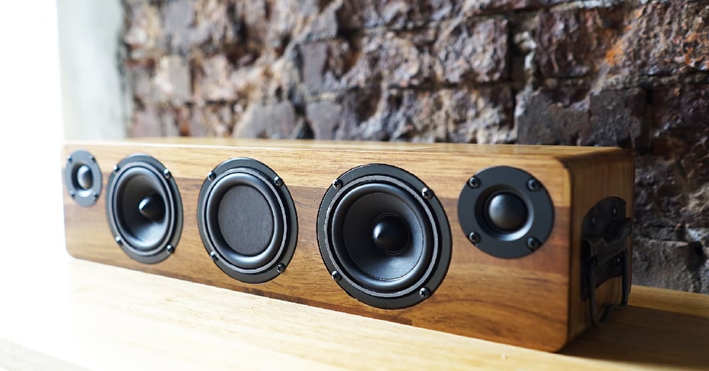 Image of MIN628 TWS Bluetooth Wooden Speaker