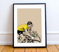 Image 1 of Anquetil in Yellow print A4 - By Jason Marson