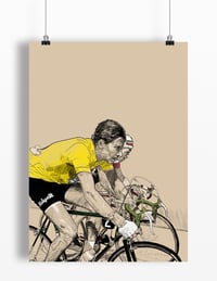Image 2 of Anquetil in Yellow print A4 - By Jason Marson