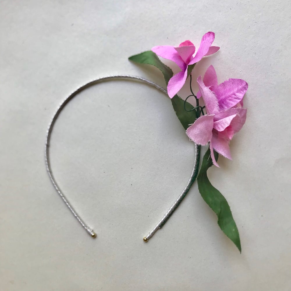 Image of Pink Floral Headpiece