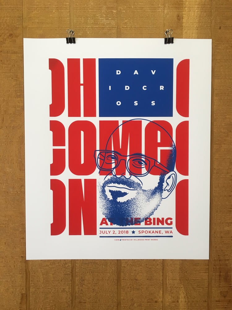 Image of David Cross "Oh Come On" Show Poster