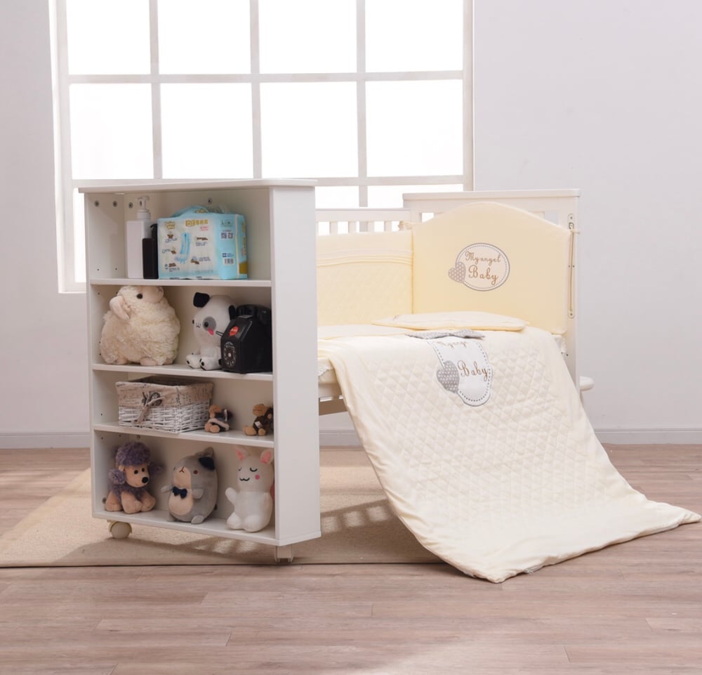 Image of Baby Love Us Big Wooden Crib