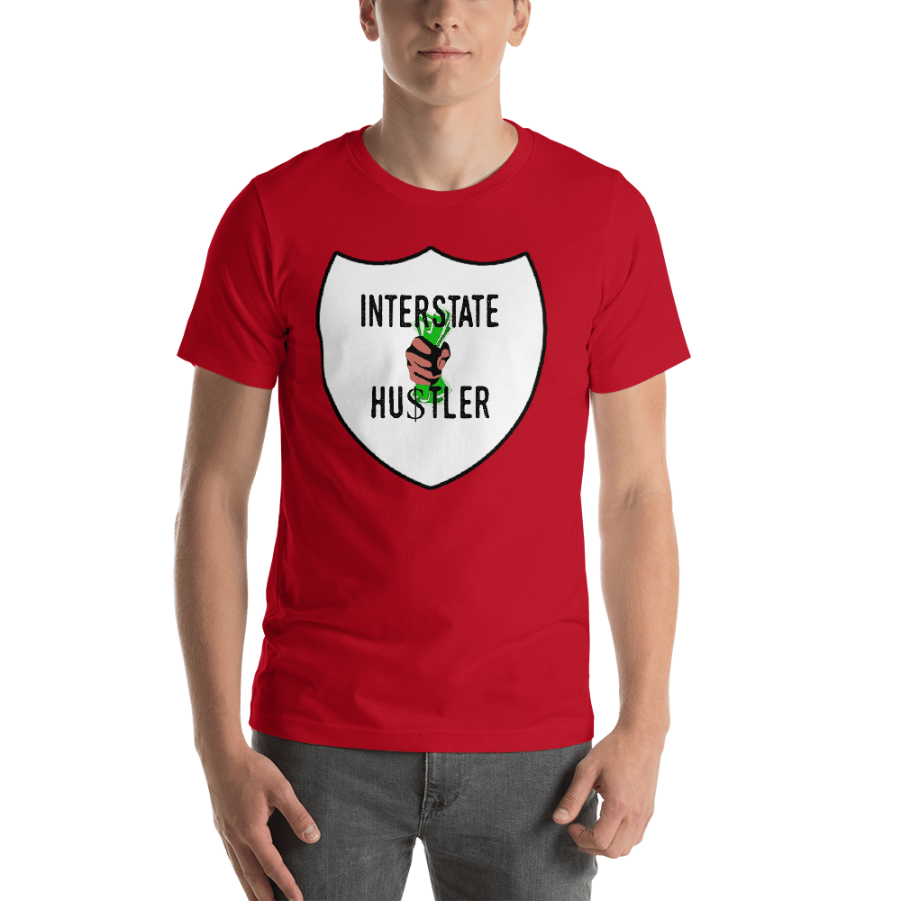 Image of INTERSTATE HUSTLER T-SHIRT RED