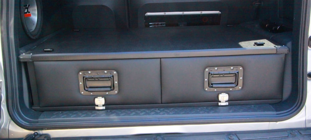 Image of PPaccessories Toyota FJ cruiser drawer slide system 