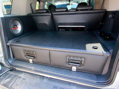 Image of PPaccessories Toyota FJ cruiser drawer slide system 