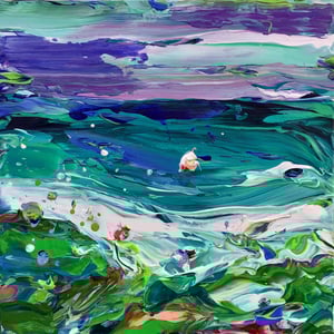 Image of Coastal no.39 - 30x30cm FRAMED