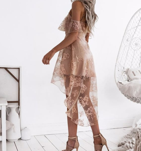 Image of Hot style sexy lace halter dress