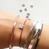Image 2 of square charm bracelet