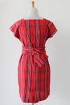 Image of SOLD Plaid Backless Wonder Dress