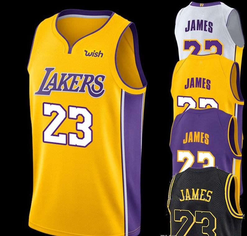 lebron james stitched lakers jersey