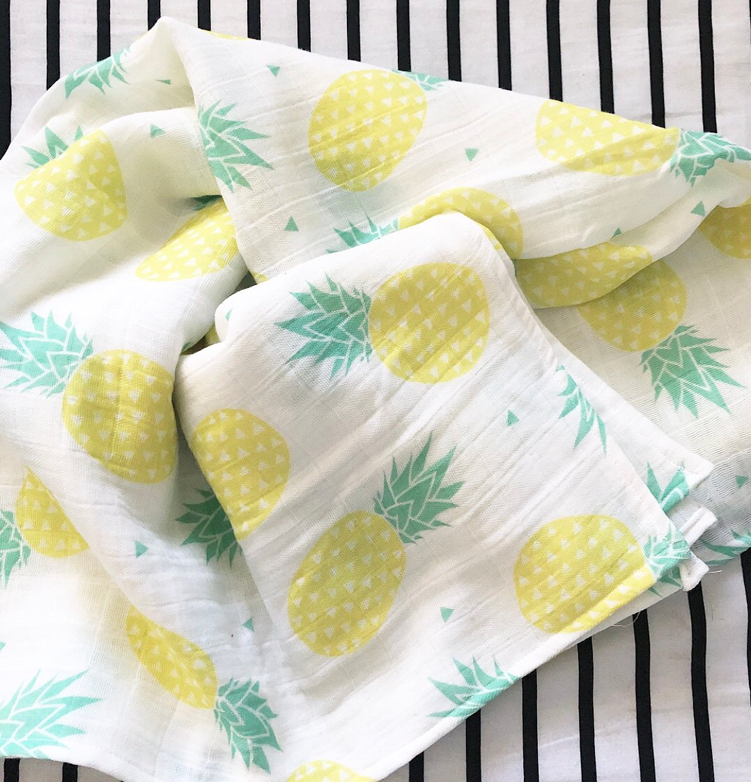 pineapple swaddle blanket