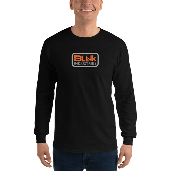 Image of Men's long sleeve - orange logo