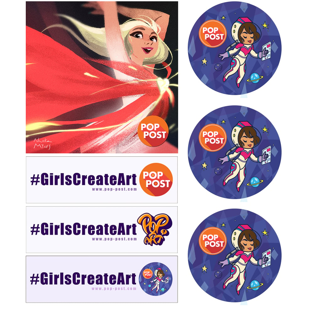 Image of Pop-Post Sticker Pack (Set of 7)