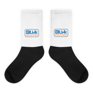 Image of Socks - blue and orange logo