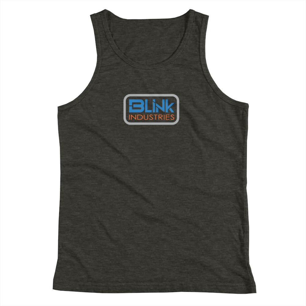Image of Youth tank-top blue logo