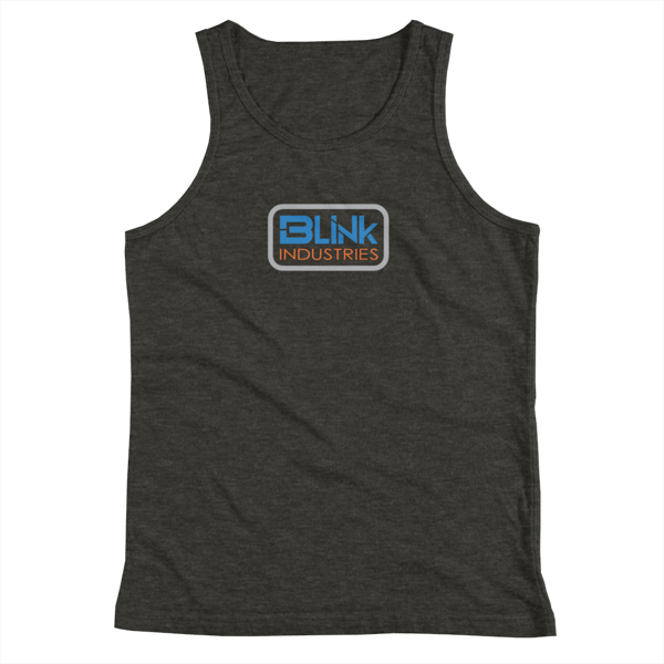 Image of Youth tank-top blue logo