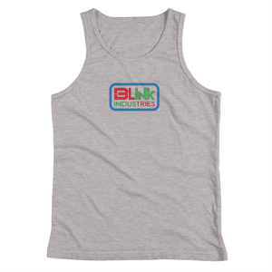 Image of Youth tank-top blue logo