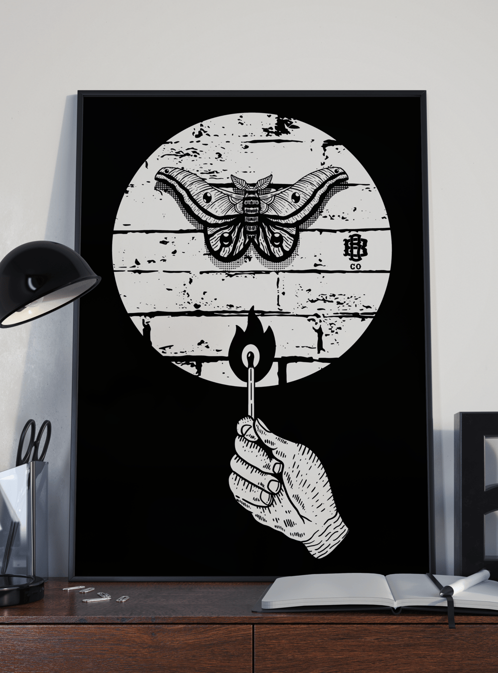 Image of Moth A3 Print