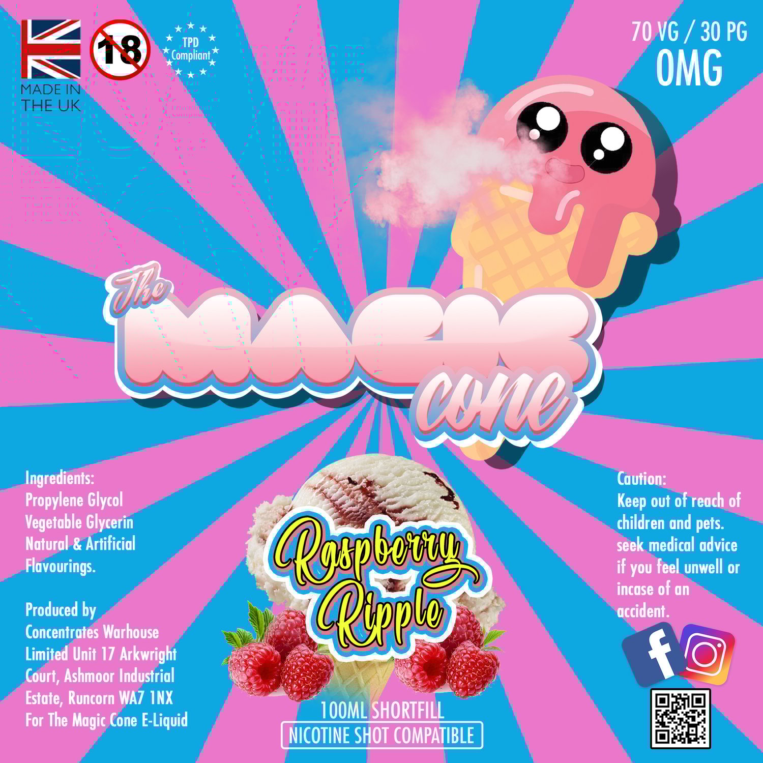 Image of Magic Cone - Raspberry Ripple