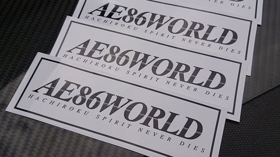 Image of AE86 WORLD Spirit Sticker 