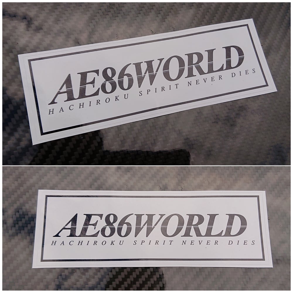 Image of AE86 WORLD Spirit Sticker 
