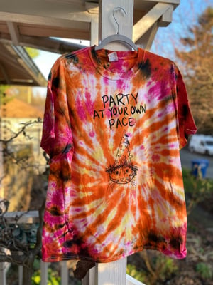 Image of XL Party At Your Own Pace Tie Dye Shirt 2