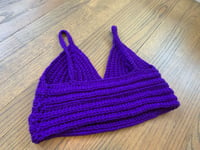 Image 2 of Purple crop top/bralette