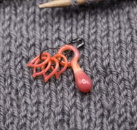 Image 1 of August Teardrop Set of Stitch Markers (pre-order)