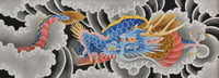 Image 2 of Blue Dragon in the Clouds (Original)