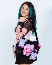 Image 3 of hexed hugs mega plushie tote