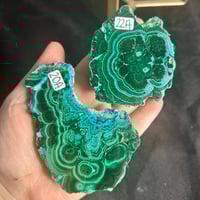 Image 1 of Malachite & Chrysocolla Slabs ($20-$22)