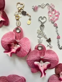 Image 1 of Orchid Flower Keychain
