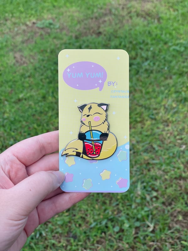Image of Two Tailed Majestic Kitty Enamel Pin