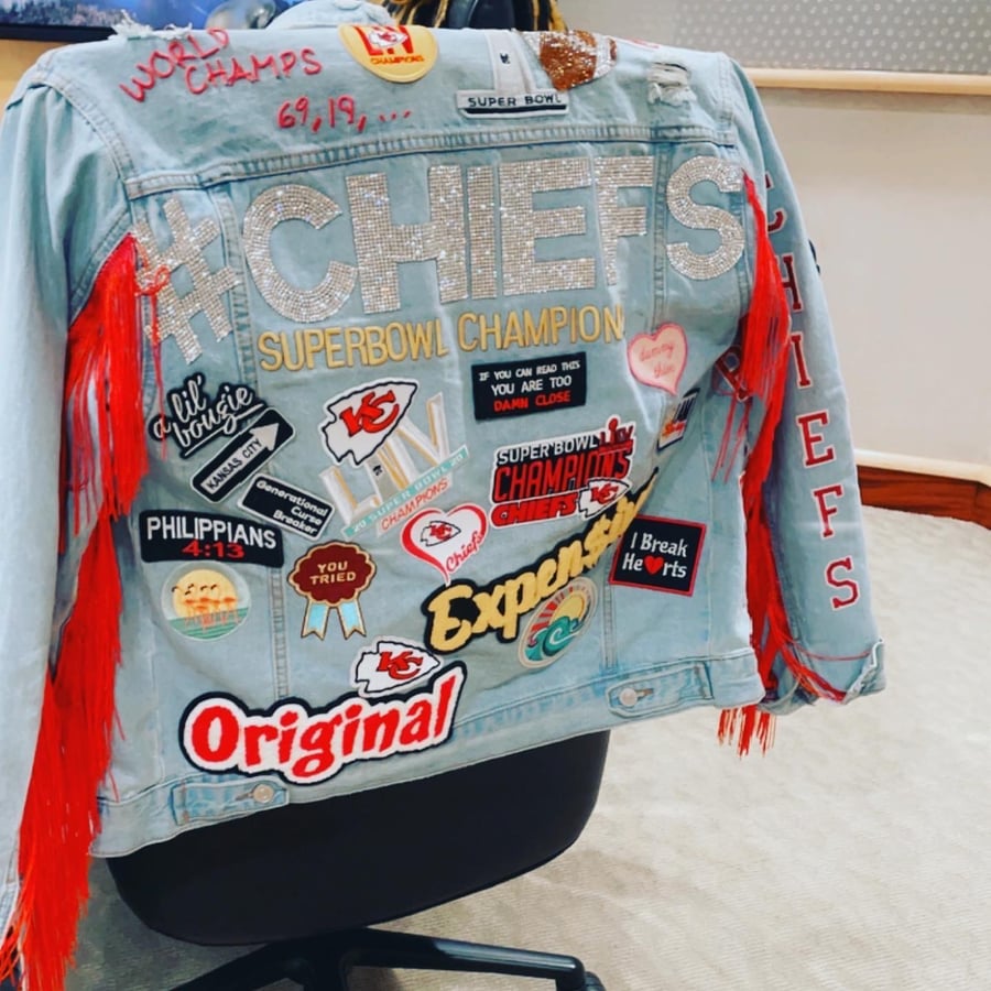 Image of Custom Chiefs Jean Jacket