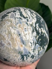 Image 2 of XL MOSS AGATE SPHERE -INDIA- B