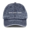 Open Your Mind Vintage Twill Cap
