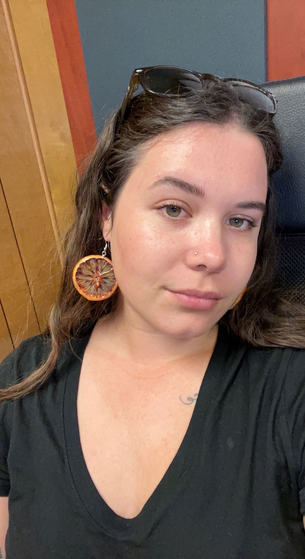 Image of Dried Blood Orange Earrings