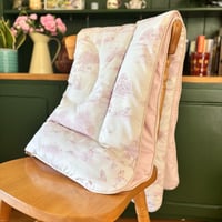 Image 1 of Vintage Laura Ashley Pink Children's Toile Mini Eiderdown £210