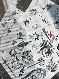 Image 1 of Temporary tattoo sheets
