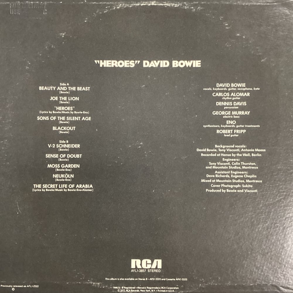 David Bowie - Heroes 