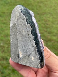 Image 7 of Amethyst Base Cut Polished Edge #1414