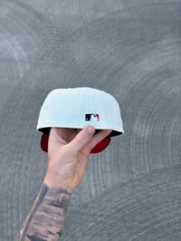 Image 3 of RED BRIM TWO TONE SAN FRANCISCO GIANTS CUSTOM FITTED CAP