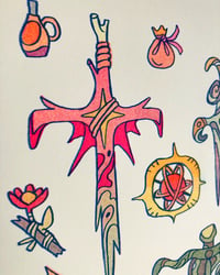 Image 2 of Fairy Sword Risograph print