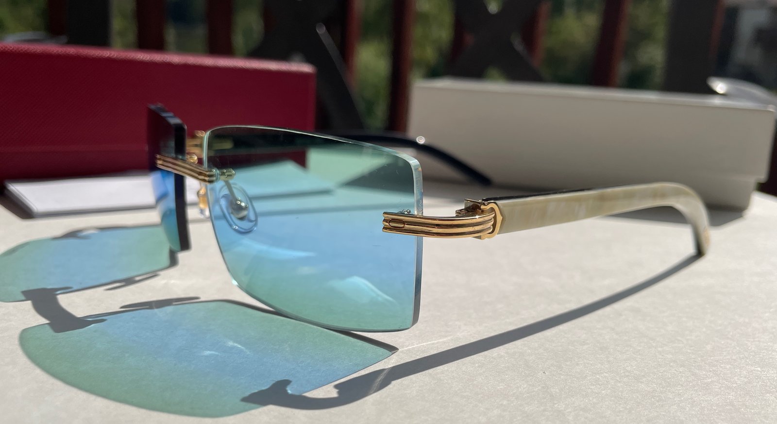 AUTHENTIC CARTIER CT0286O 003 - [MIXED HORN] CUSTOM 021