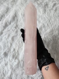 Image 4 of 12" Large Rose Quartz Crystal Towers - 6 Styles