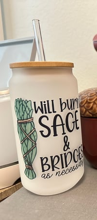 Sage & Bridges Glass cup