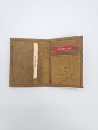 Image 12 of Leather Wallets - Olive print 