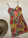 vintage floral summer sheath dress