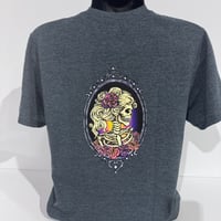 Image 1 of "Skeleton Cameo" T-Shirt Heather
